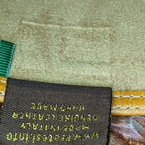 Pratesi Firenze Leather Clutch Crossbody Bag Italy - Picture 6 of 10